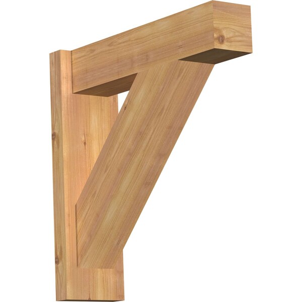 Ekena Millwork Traditional Block Smooth Outlooker, Western Red Cedar, 5 1/2"W x 20"D x 20"H OUT06X20X20TRA05SWR - main